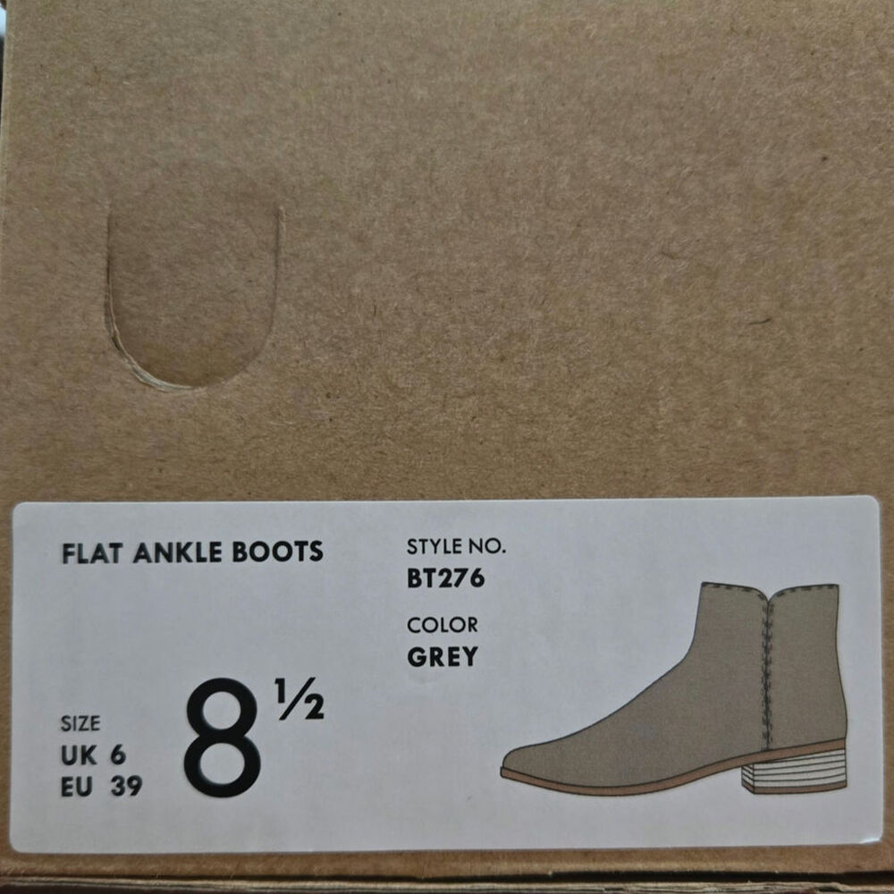 J Crew NEW NIB suede ankle boot gray 8.5 - Picture 3 of 4